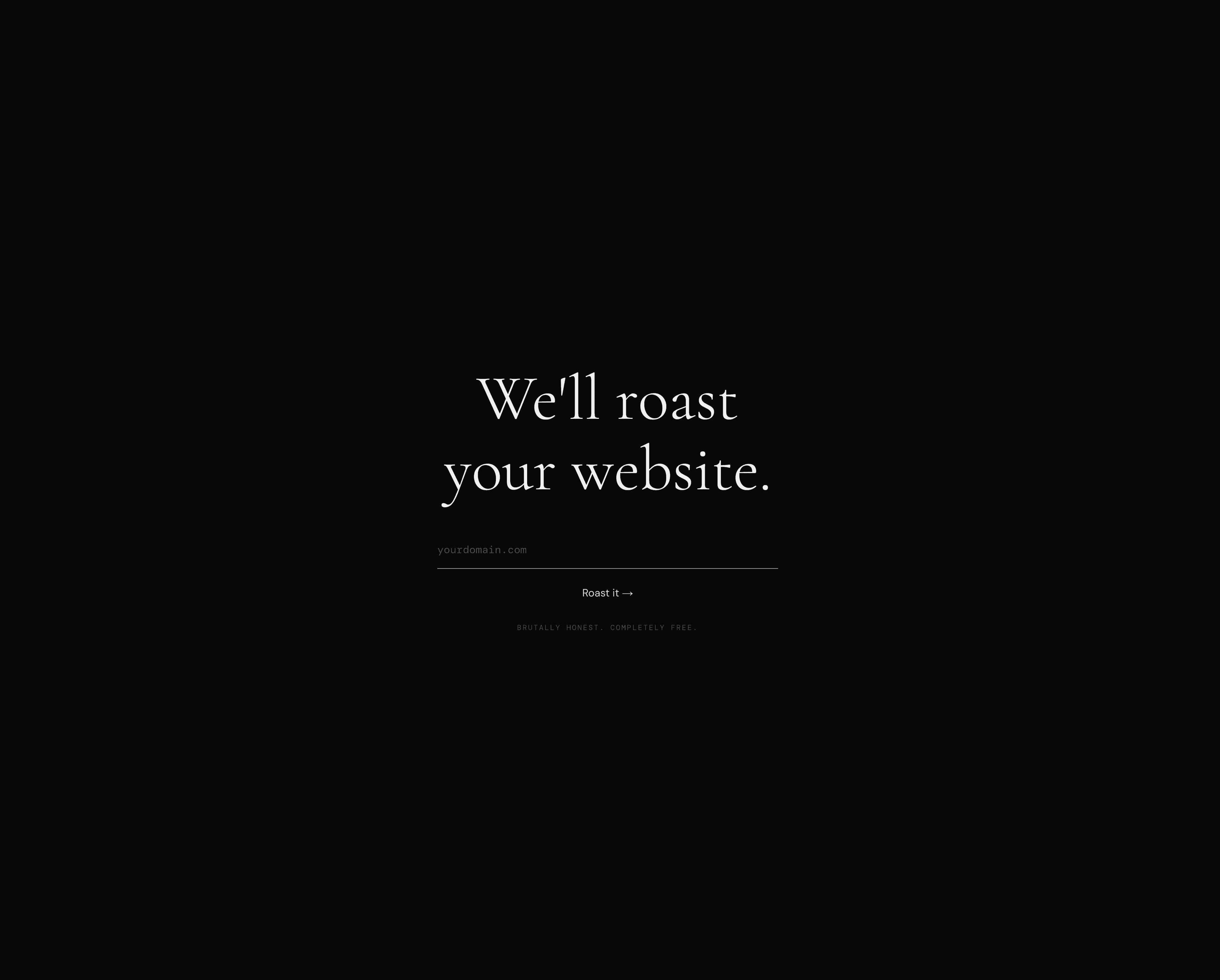 Roast My Website