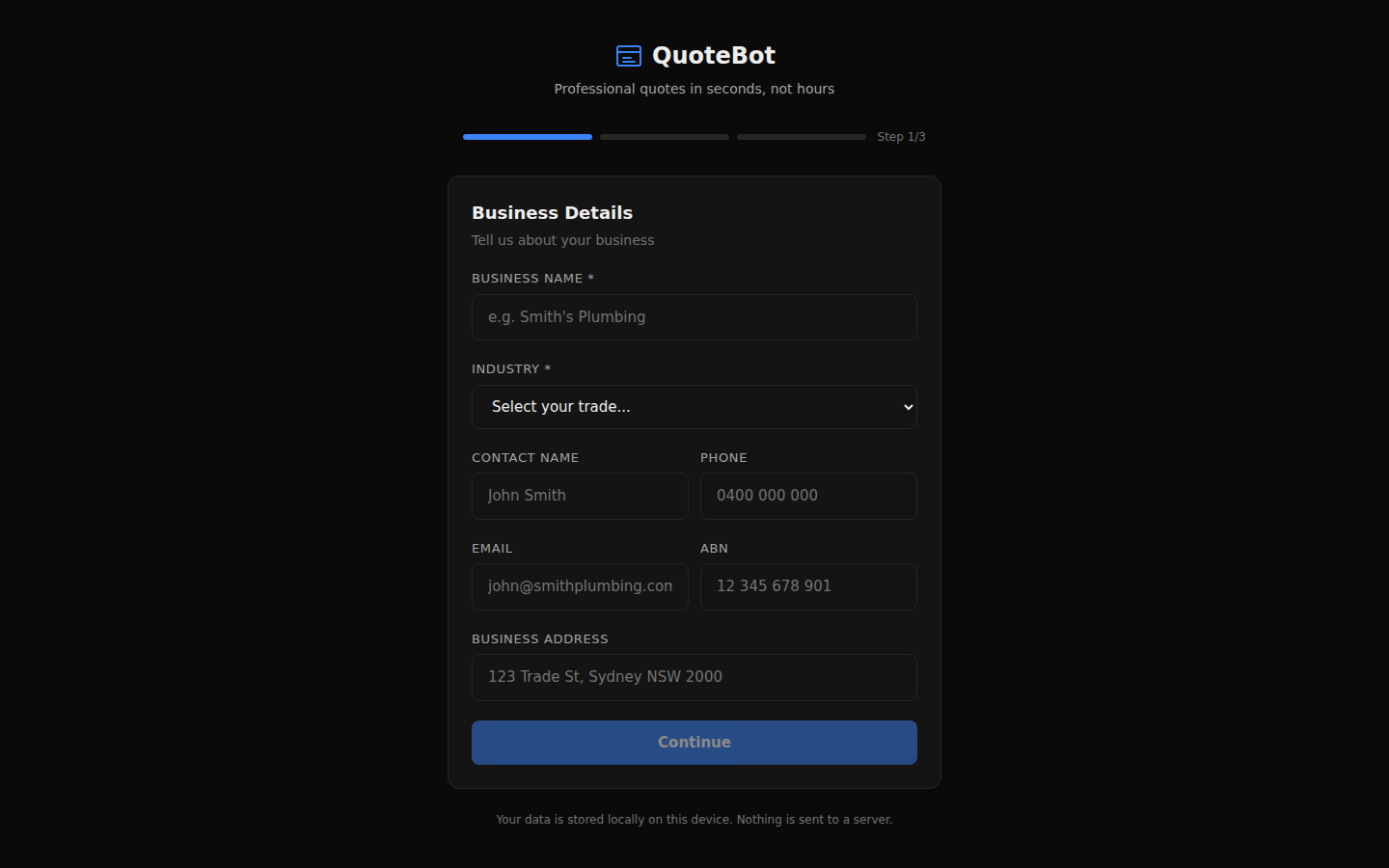 QuoteBot — Instant AI quotes for Australian tradies with GST
